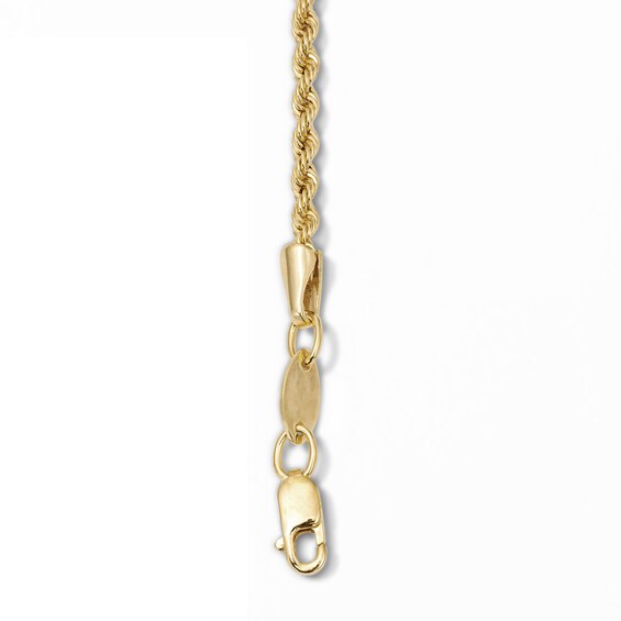 Child's 10K Gold Bonded 2.1mm Rope Chain Bracelet - 6"