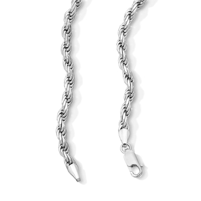 Solid Sterling Silver Rope Chain - 24"