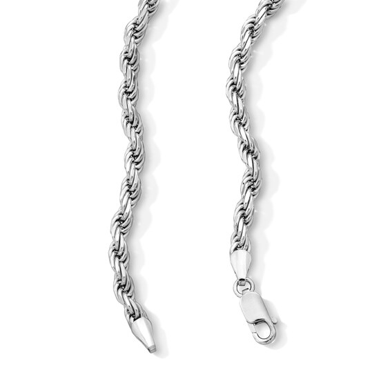 Solid Sterling Silver Rope Chain - 24"