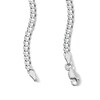Solid Sterling Silver Diamond-Cut Cuban Curb Chain - 18"