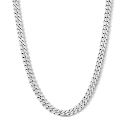 Solid Sterling Silver Cuban Curb Chain - 20"