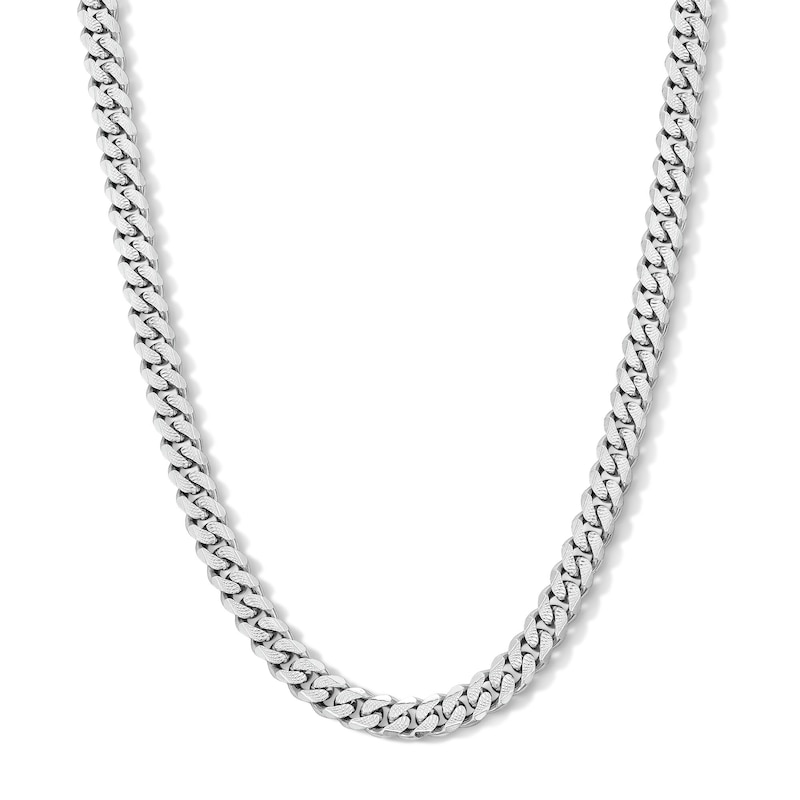 Solid Sterling Silver Cuban Curb Chain - 20"