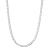 Thumbnail Image 1 of Solid Sterling Silver Diamond-Cut Valentino Chain - 20"
