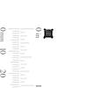 Thumbnail Image 2 of Black Rhodium Plated 4mm Black CZ Round and Square Solitaire Stud Set