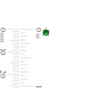 Thumbnail Image 2 of Solid Sterling Silver 3mm Green and White CZ Round Solitaire Stud Set