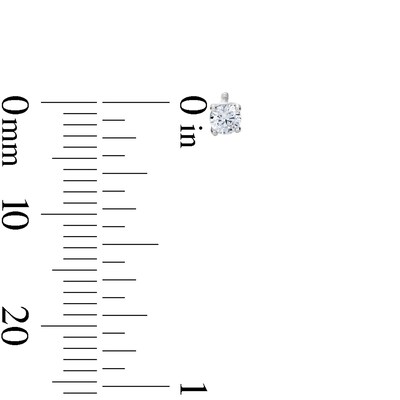 Solid Sterling Silver 3mm Green and White CZ Round Solitaire Stud Set