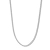 Thumbnail Image 1 of Solid Sterling Silver Diamond-Cut Cuban Curb Chain - 20"