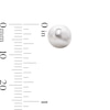 Sterling Silver 8.0mm Simulated Pearl Studs