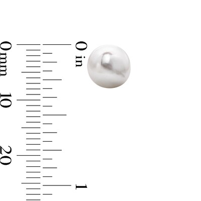 Sterling Silver 8.0mm Simulated Pearl Studs