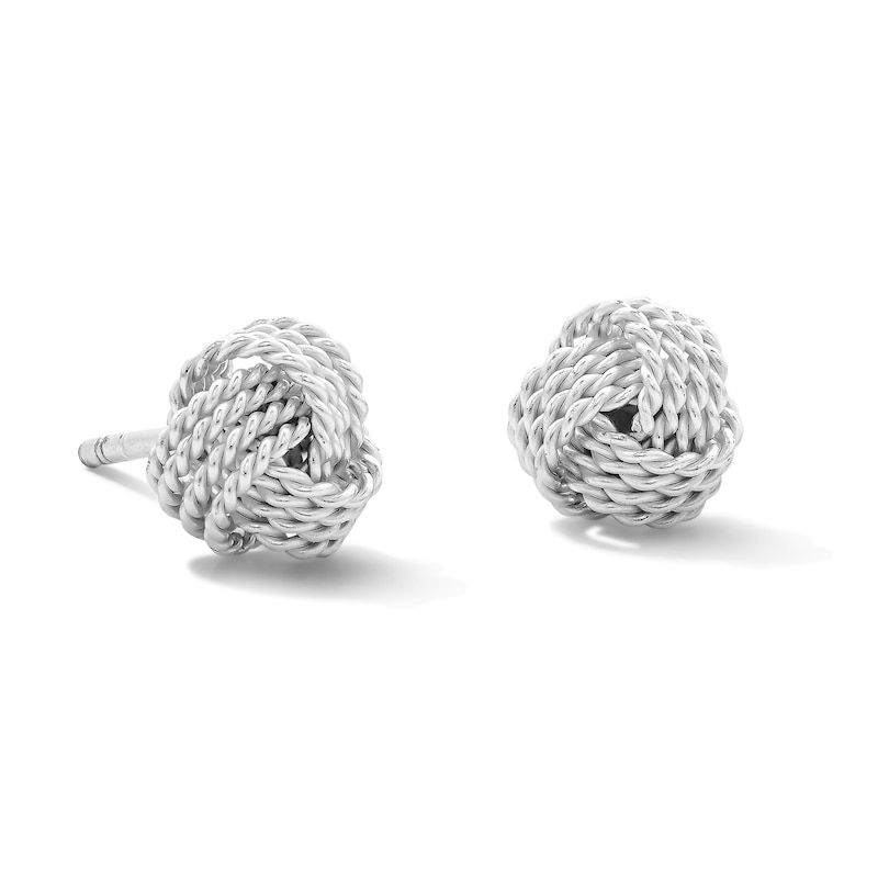 Sterling Silver Twist Knot Studs