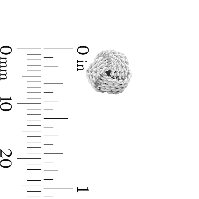 Sterling Silver Twist Knot Studs