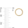 14K Solid Gold Clicker Hoop - 18G 5/16"