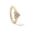 Thumbnail Image 1 of 10K Semi-Solid Gold CZ Heart Hoop – 18G 5/16"