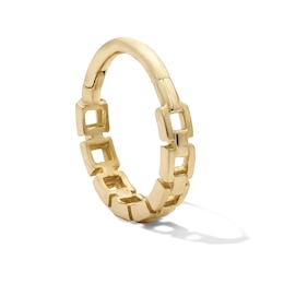 10K Solid Gold Chain Hoop – 18G 5/16"