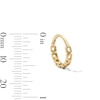 Thumbnail Image 2 of 10K Solid Gold Chain Hoop – 18G 5/16"