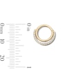 Thumbnail Image 2 of 10K Semi-Solid Gold CZ Hoop – 16G 3/8"