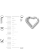 Thumbnail Image 2 of Titanium CZ Heart Hoop - 16G 5/16"