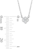 Thumbnail Image 2 of Sterling Silver CZ Clover Pendant - 18"