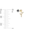 Thumbnail Image 2 of 14K Hollow Gold and Titanium CZ Rose Stud - 18G 5/16"