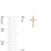 Thumbnail Image 2 of 10K Semi-Solid Gold CZ Polished Cross Studs
