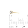 Thumbnail Image 2 of 10K Solid Gold Star CZ L-Shaped Nose Stud - 22G 3/8"