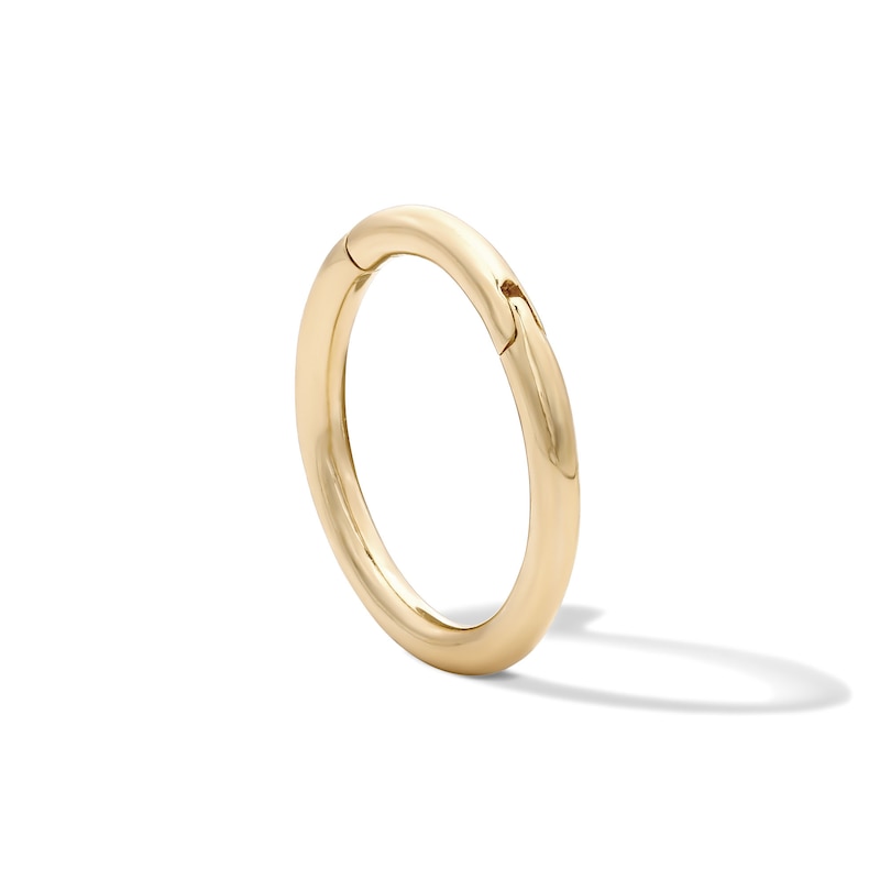Main Image 1 of 14K Solid Gold Clicker Hoop - 16G 3/8"
