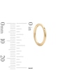 Thumbnail Image 2 of 14K Solid Gold Clicker Hoop - 16G 3/8"