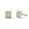 Thumbnail Image 1 of 10K Solid Gold 1/10 CT. TW. Composite Lab-Grown Diamond Frame Studs