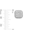 Thumbnail Image 2 of 10K Solid Gold 1/6 CT. T.W. Lab-Grown Diamond Composite Cushion Studs