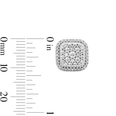 10K Solid Gold 1/6 CT. T.W. Lab-Grown Diamond Composite Cushion Studs
