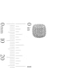 Thumbnail Image 2 of 14K Gold Plated 1/5 CT. T.W. Diamond Cushion Double Halo Studs