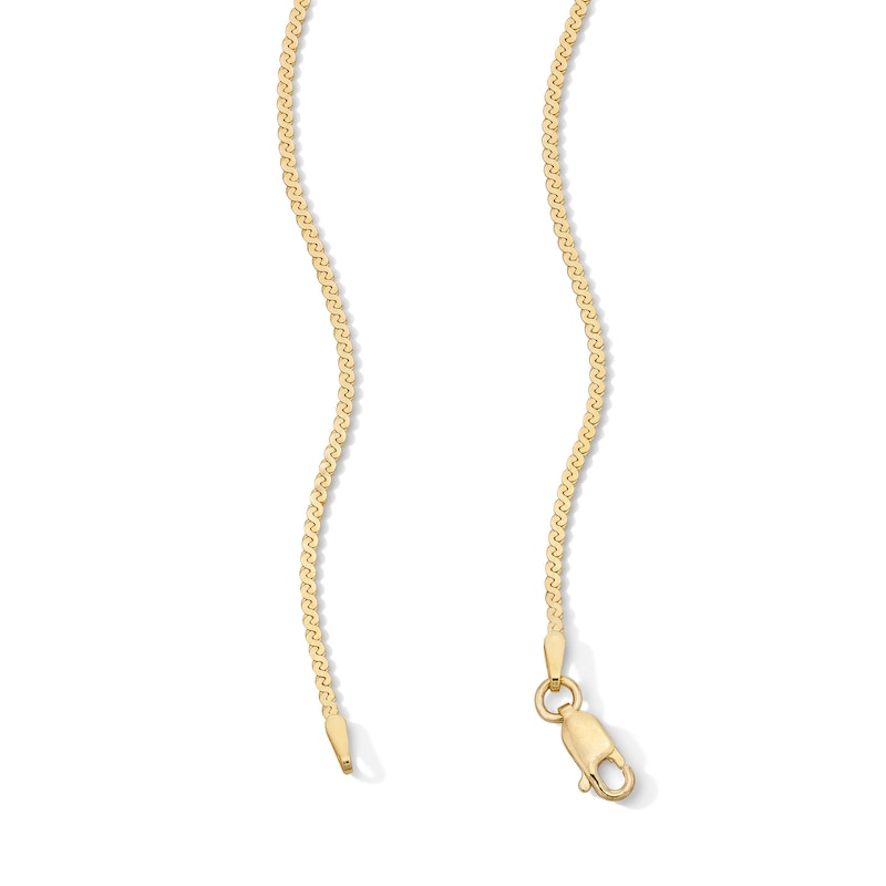 Main Image 2 of 14K Gold Plated 1.5mm Serpentine Chain - 18"