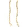 3.8mm 14K Gold Plated Valentino Chain - 18"
