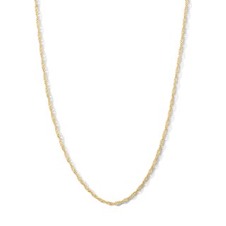 14K Gold Plated Singapore Chain - 20"