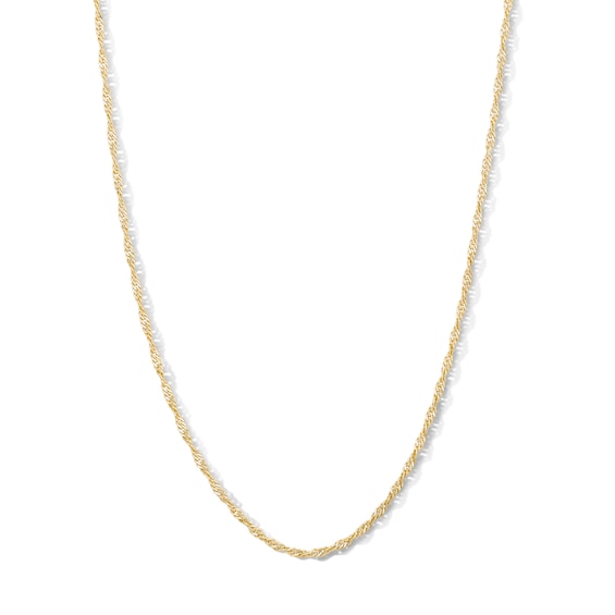 14K Gold Plated 1.8mm Singapore Chain - 16"