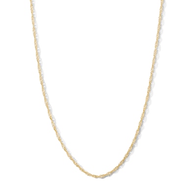 14K Gold Plated 1.8mm Singapore Chain - 15"