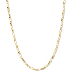 14K Gold Plated 3mm Figaro Chain - 20"