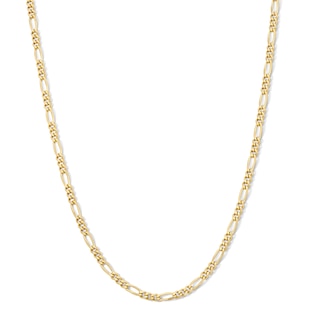 14K Gold Plated 3mm Figaro Chain - 20"