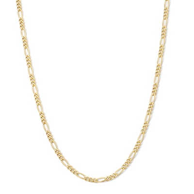 14K Gold Plated 3mm Figaro Chain - 20"