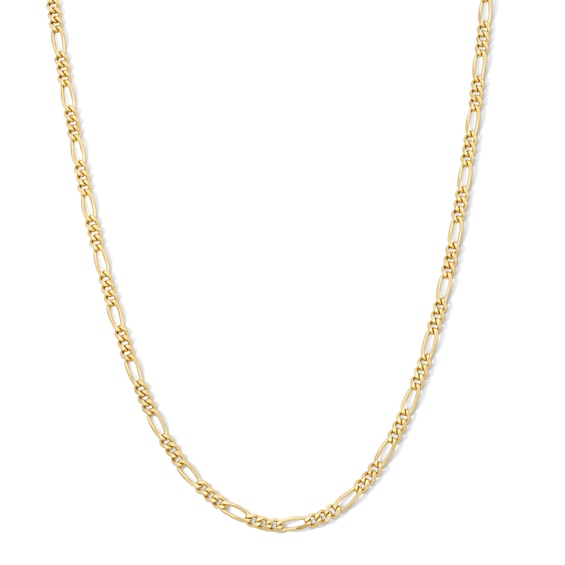 14K Gold Plated 3mm Figaro Chain - 20"