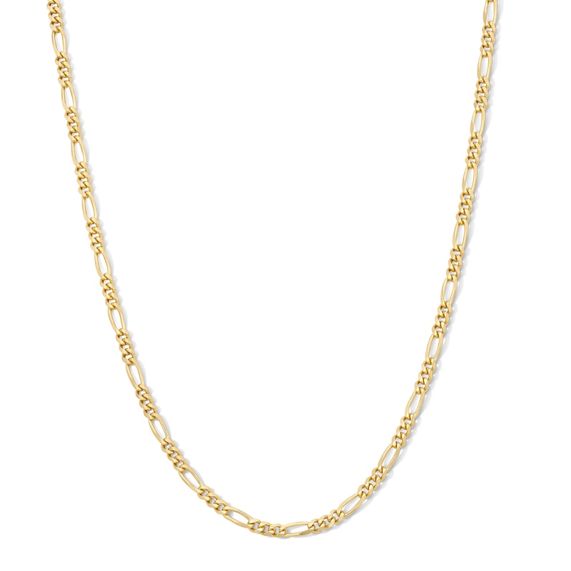 Main Image 1 of 14K Gold Plated 3mm Figaro Chain - 20"