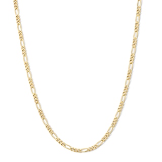 14K Gold Plated 3mm Figaro Chain - 18"