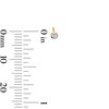 Thumbnail Image 2 of 10K Solid Gold 1/20 CT. T.W. Lab-Grown Diamond Bezel Solitaire Studs