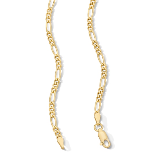 14K Gold Plated 3mm Figaro Chain - 16"
