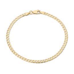 14K Gold Plated Curb Chain Bracelet - 7.5"