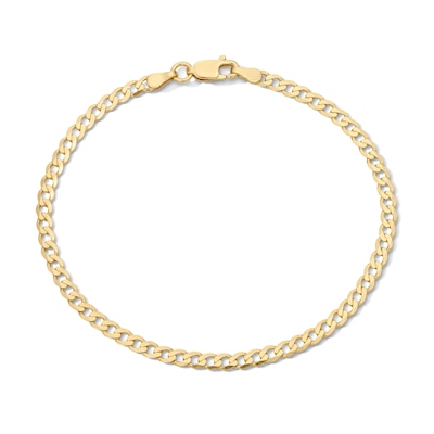14K Gold Plated Curb Chain Bracelet - 7.5"