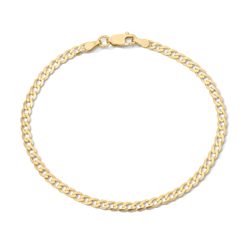 Main Image 1 of 14K Gold Plated Curb Chain Bracelet - 7.5"