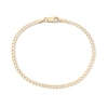 Thumbnail Image 1 of 14K Gold Plated Flat Curb Chain Anklet - 10"