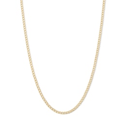 14K Gold Plated 2.3mm Curb Chain - 18"