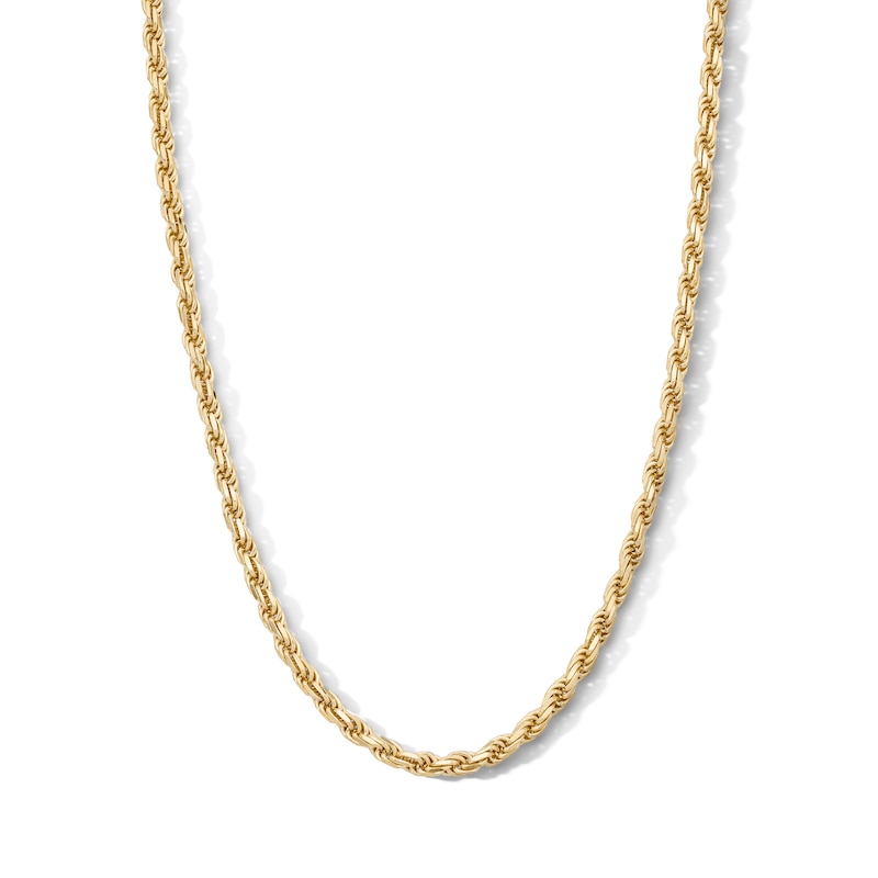 Main Image 1 of 14K Gold Plated 4mm Rope Chain - 22"